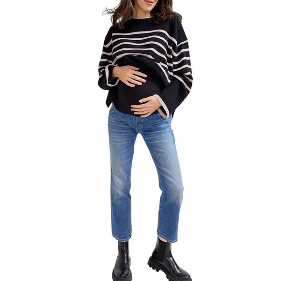 Hatch Maternity Over Belly Straight Leg Jeans Size 25 - Picture 1 of 15